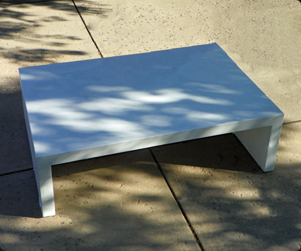 white concrete coffee table « Concrete Pete