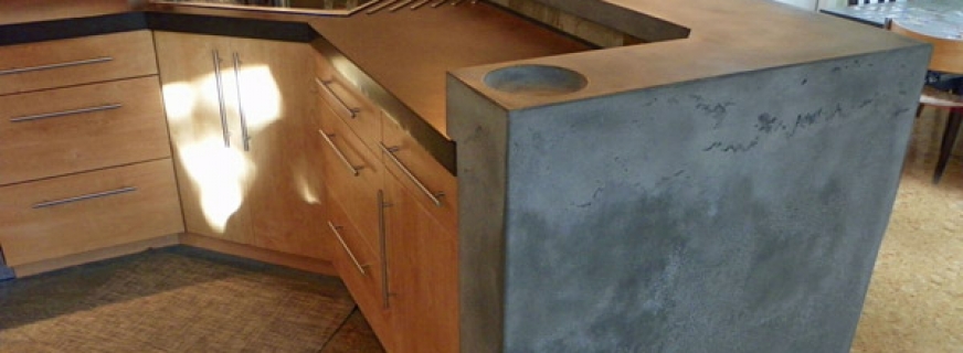 Concrete Pete Concrete Countertop Waterfall Edge