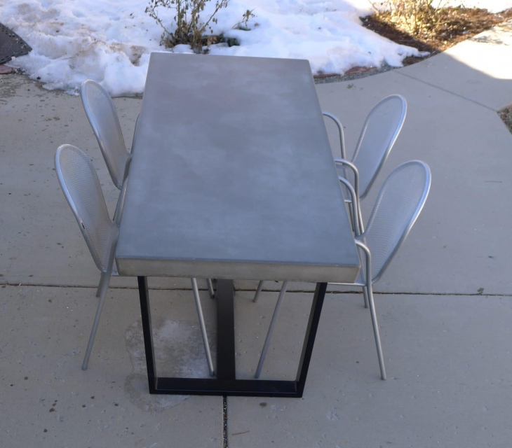 Outdoor dining table