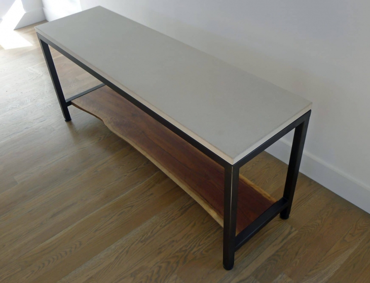 Live edge sofa table