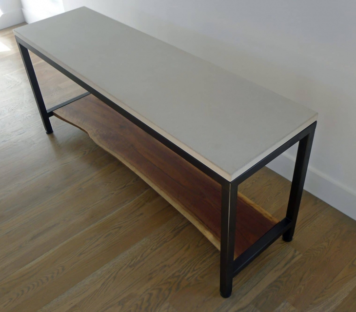 Live edge sofa table