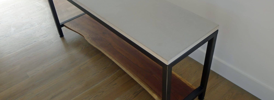 Live edge sofa table