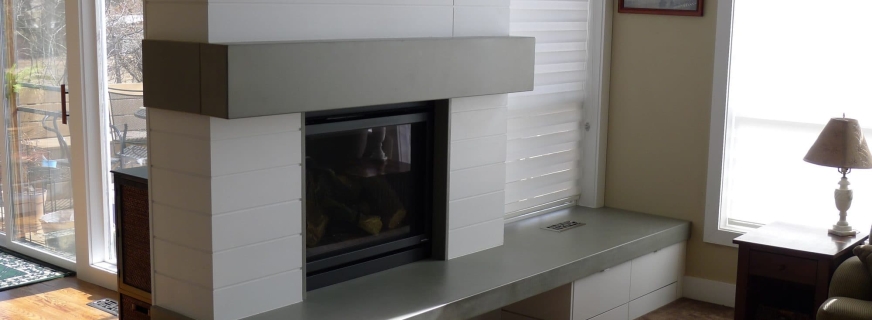 concrete hearth and mantle