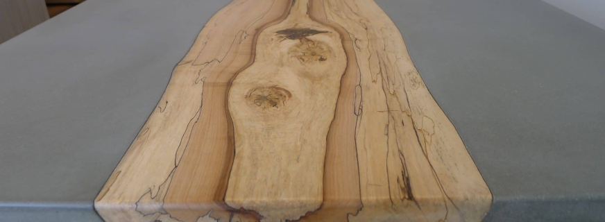 Concrete and spalted maple