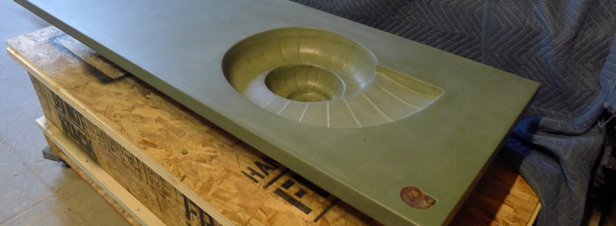 Fossil Ammonite Sink