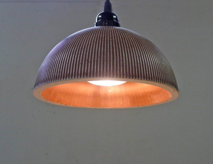 concrete pendant light