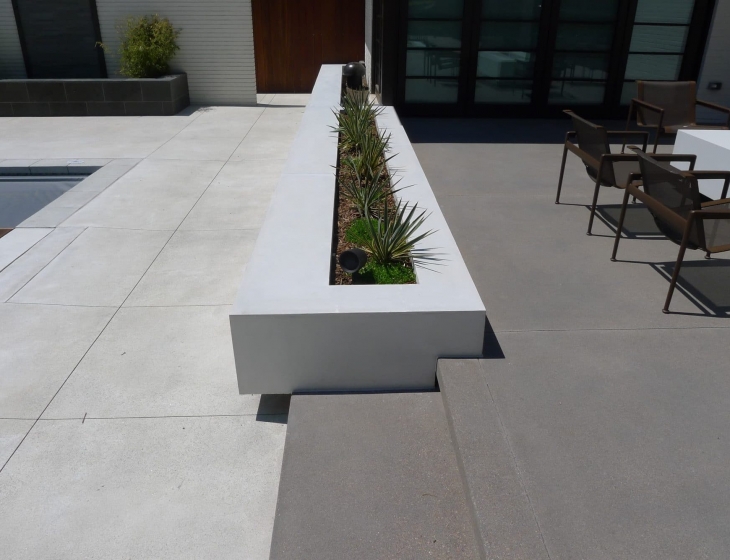 contemporary concrete planters