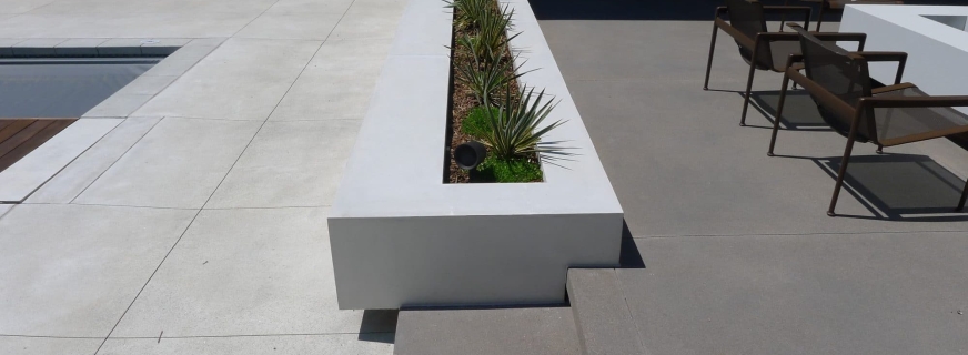 contemporary concrete planters