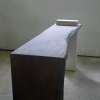 white oak console table