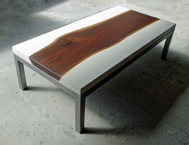 concrete river table