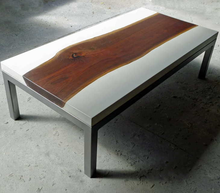 concrete river table