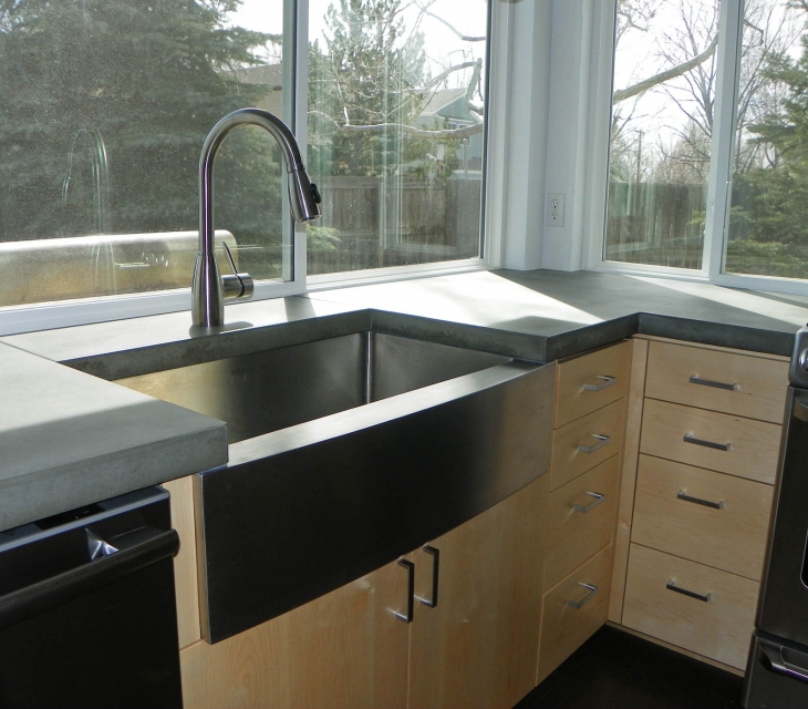 North Boulder concrete kitchen