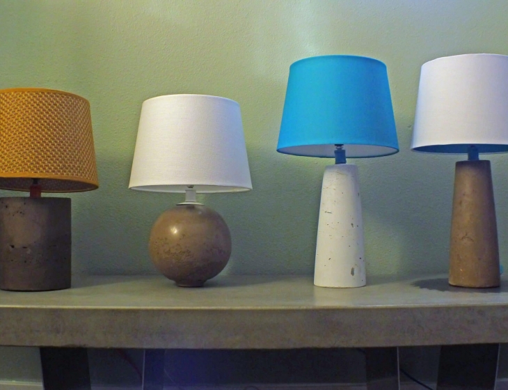 Concrete lamps
