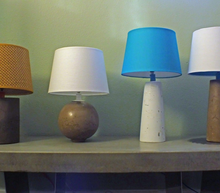 Concrete lamps