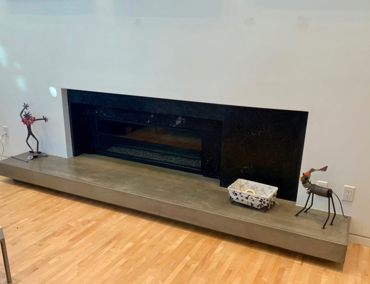 Louisville, Colorado fireplace hearth