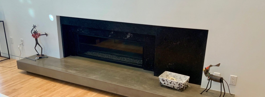 Louisville, Colorado fireplace hearth