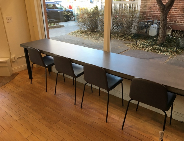 Pearl Street concrete desk