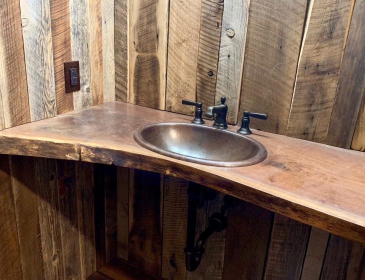 Live edge walnut countertop