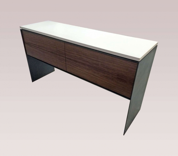concrete media cabinet
