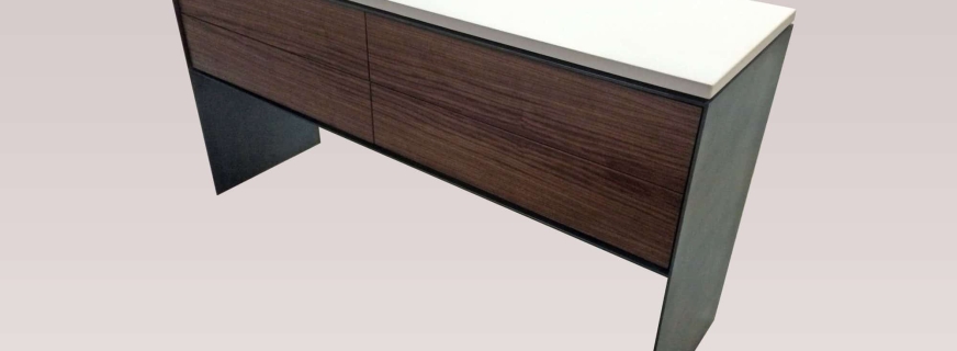 concrete media cabinet