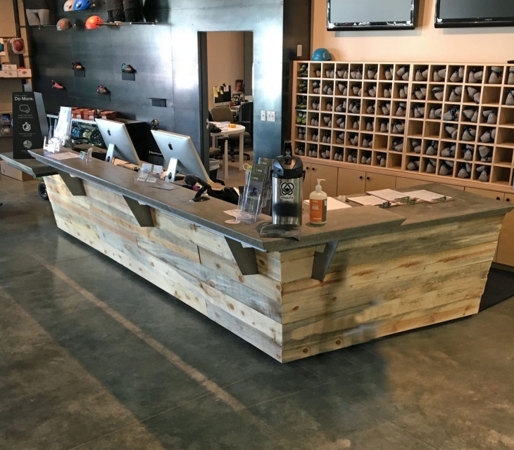 Evo rock and Fitness concrete counters