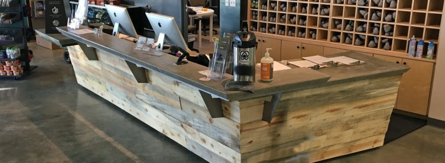 Evo rock and Fitness concrete counters