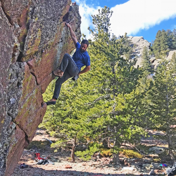 pete bouldering