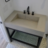 boulder modern cement sink
