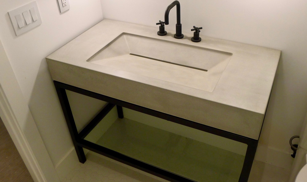 surround architecture concrete sink
