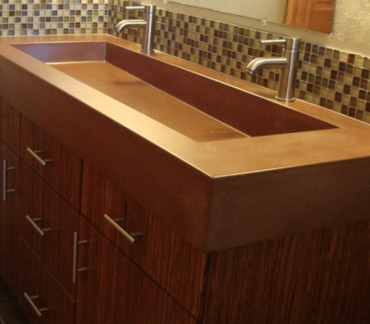 custom ramp sink