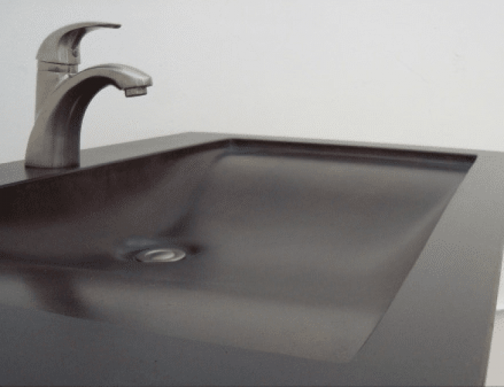 ‘Black Canyon’ concrete sink