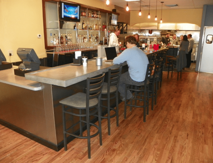 Commercial concrete bartop