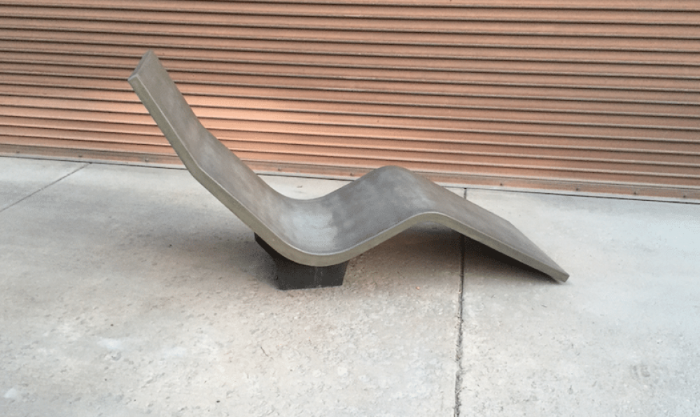 concrete lounge chair