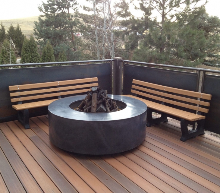 5 foot diameter concrete fire pit