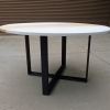 concrete and maple round