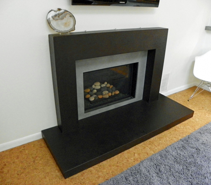 Sumac concrete Fireplace