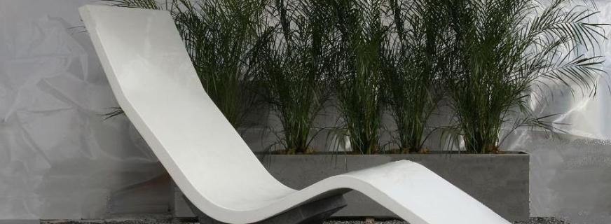 Concrete lounge chair