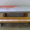 plylam bench and table