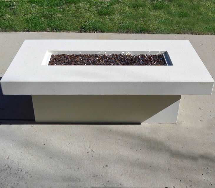 Concrete fire table