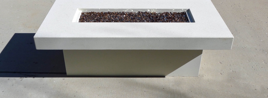 Concrete fire table