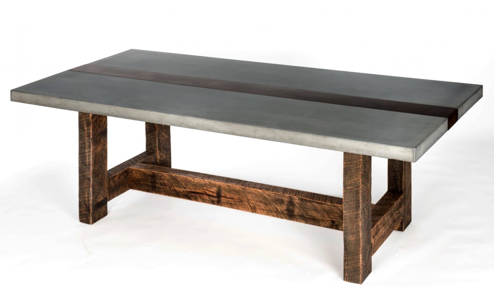 reclaimed table base