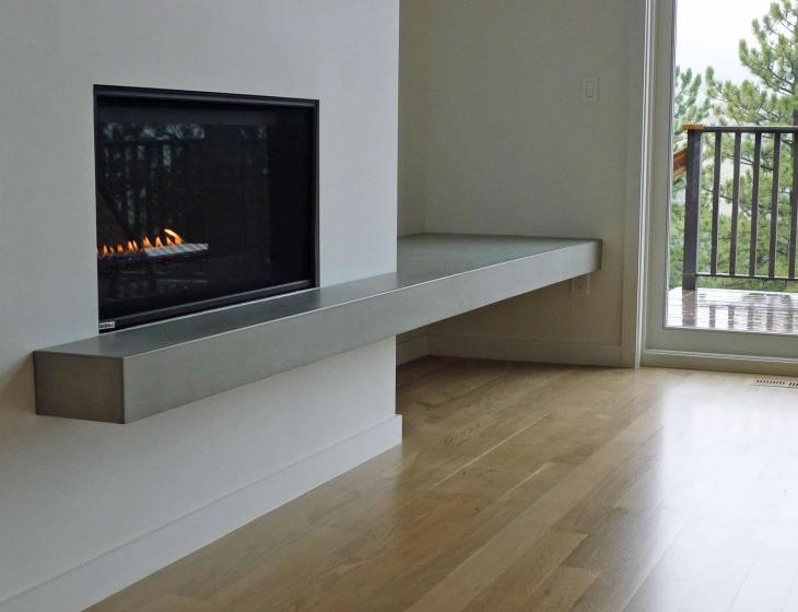 Boulder foothills concrete hearth