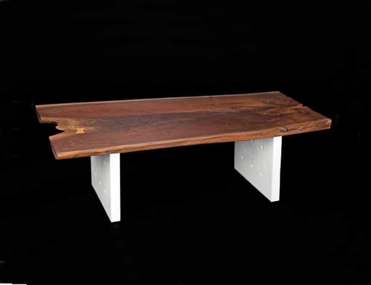 Live edge walnut coffee table