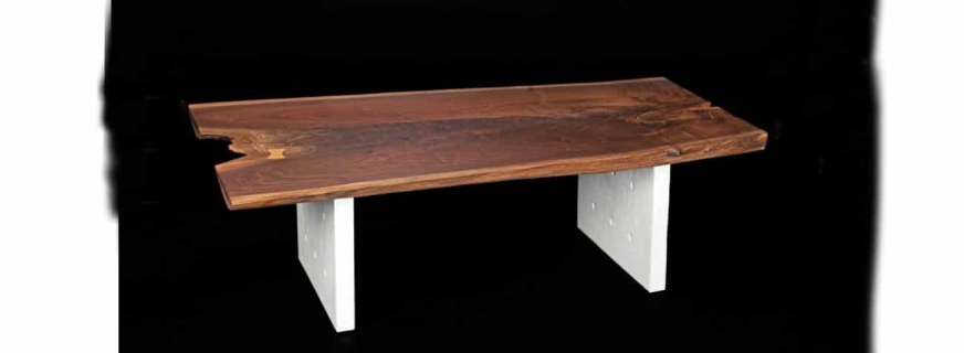 Live edge walnut coffee table