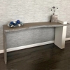 white oak console table