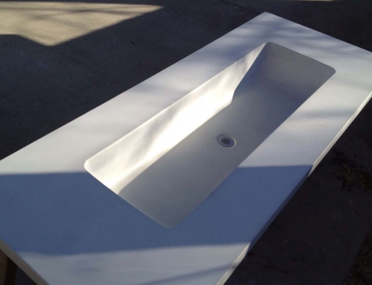 White Trough Sink